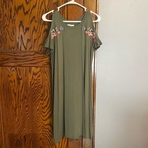 Cold Shoulder T-Shirt Dress